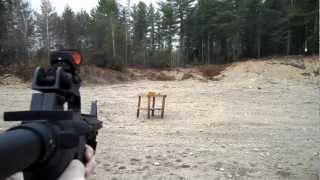 Mossberg 715T Tactical 22 Vs Homemade Ballistic Gel [upl. by Yee]