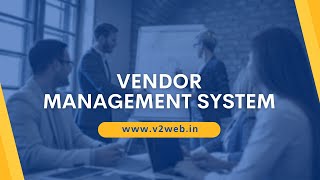 Vendor Management System Software by v2Web [upl. by Hashim3]