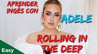 🎵 APENDER INGLÉS COMPLETANDO LA CANCIÓN DE 🎧 Adele  Rolling In The Deep Lyrics Training [upl. by Gnof293]