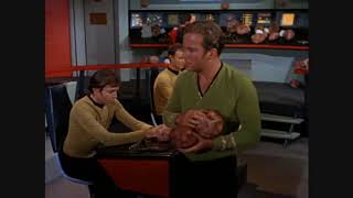 Captain Kirk cleaning up his workspace to some Chinese music  Tribbles  STAR TREK TOS [upl. by Marola]