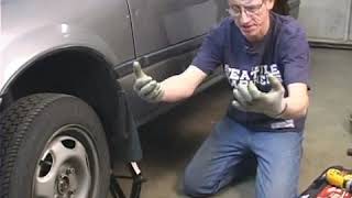 Jacking Up Car to Replace Brake Pads [upl. by Ainaj]