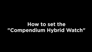 Setting your Stauer Compendium Hybrid Watch [upl. by Nojed]