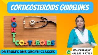 Corticosteroid Guidelines  DNB Theory Class  DNB OBGYN coaching All India chapter Live Class [upl. by Hernando]