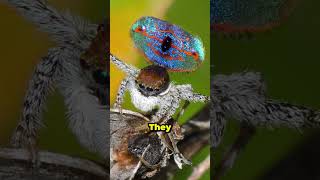 Dancing Colors 🕺✨ The Fascinating World of Peacock Spiders 🕷️🌈 PeacockSpider Maratus [upl. by Esinehs]