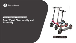 Segway Ninebot ES1 Rear Wheel Replacement [upl. by Joya]