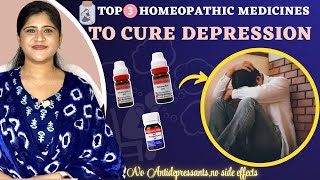 Depression Treatment  3 Best Homeopathic medicines to cure Depression  Dr Arwa Bohra [upl. by Green]