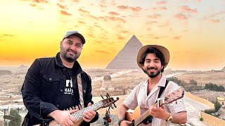 Wa Zama Da Meny Yara  Farhan Bogra x Obaid Khan  Live at The Great Pyramids of Giza Egypt [upl. by Adlig]