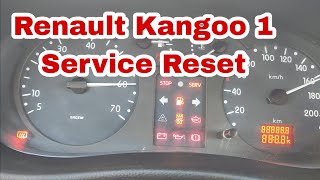 Renault Kangoo 12 16v 2003Bj Service Reset 5min [upl. by Wilden116]