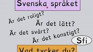 Svenska språket  lätt eller svårt Sfi [upl. by Alehcim224]