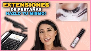 COMO PONERME EXTENSIONES DE PESTAÑAS EN CASA SUPER FACIL RAPIDO Y ECONOMICO [upl. by Dorice850]