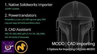 MODO  Importing CAD Data [upl. by Anissej]