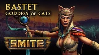 SMITE  God Reveal  Bastet Goddess of Cats [upl. by Ecirtaed]