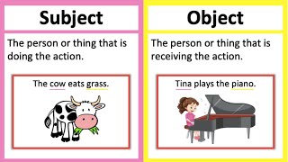 SUBJECT vs OBJECT 🤔  Whats the difference  Learn with examples [upl. by Yerd406]