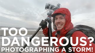 TOO DANGEROUS for photography Photographing a storm Porthcawl lighthouse [upl. by Ahsienaj815]