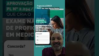 Exame de proficiência para médicos O que você acha disso telemedicina medicina [upl. by Giarc]