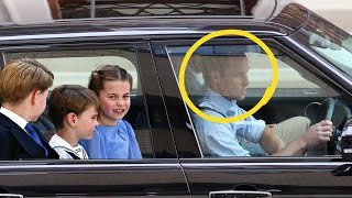 Prince William DRIVE George Charlotte and Louis to Lambrook School EACH DAY [upl. by Hcurab]