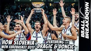 How SLOVENIA Won Eurobasket 2017 Featuring DRAGIC amp DONCIC [upl. by Mihe]