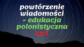 POWTÓRZENIE WIADOMOŚCI  GŁOSKA LITERA ALFABET edukacja polonistyczna cz1 [upl. by Ennaitsirk]