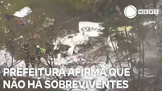 Prefeitura de Valinhos afirma que não há sobreviventes em queda de avião [upl. by Karry]