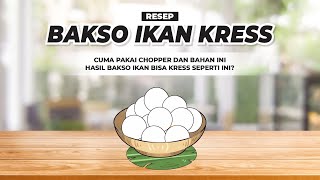 Tidak disangka Hanya pakai chopper bisa membuat bakso ikan se kress ini [upl. by Kassandra]