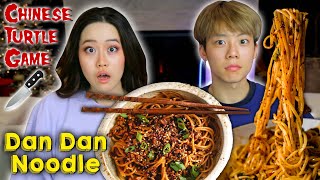 Playing the Chinese quotTurtle Gamequot Making DanDan Noodles Cooking Mukbang [upl. by Llerrot]