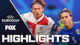 Croatia vs Italy Highlights  UEFA Euro 2024 [upl. by Maxa]