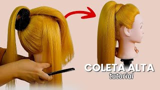 COLETA ALTA ► ESTILO PASARELA peinado para eventos [upl. by Ajay]