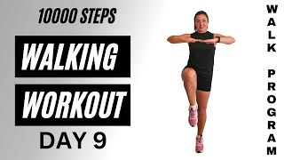 10000 Steps Indoor Walking Workout  60 Min  Beginner Friendly  Walk Program Day 9 [upl. by Adla]