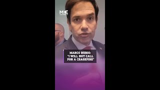 American peace activist confronts Marco Rubio over support for Israeli assault on Gaza [upl. by Naitsabas623]