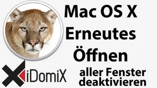 Erneutes Öffnen aller Programmfenster in Mac OS X deaktivieren Resume [upl. by Gula]