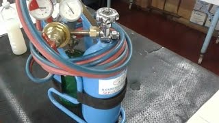 🌍✔ ARMADO DE MICRO AUTOGENA ESPECIAL PARA SOLDAR EN REFRIGERACIÓN  OXIGENO Y BUTANO CON SIMIL PLATA [upl. by Wieren]