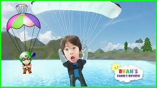 ROBLOX Skydiving Simulator Lets Play Roblox with Ryans Family Review [upl. by Ardnait]