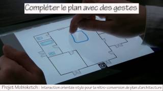 Analyse de plans darchitecture  projet ANR Mobisketch [upl. by Euqinot]