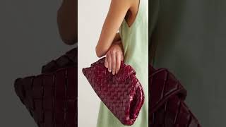 Bottega Veneta Lauren 1980 Teen small intrecciato leather clutch [upl. by Ecirtahs]