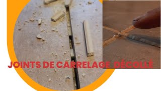 Joints de carrelages décoller  abîmé  pourquoi  voici une solution une nouvelle technique [upl. by Navert360]