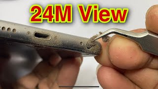 iPhone 6 Plus USB Port Cleaning Deep Cleaned iPhone 6 [upl. by Nilya]