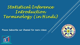 Statistical Inference Introduction and Terminology in Hindi [upl. by Anilasor]