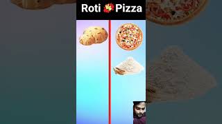 Roti vs Pizza ❓💯😱❌🍕 pizza roti story funny food cartoon amazingfacts factsvideo shorts [upl. by Jerold]