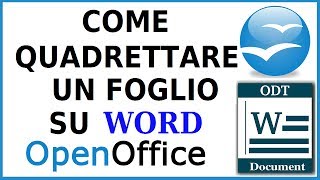 come quadrettare un foglio word openoffice writer [upl. by Goldston]