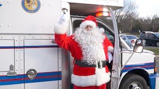 Suffolk PBA Gives Santa a Ride the Premm Learning Center in Oakdale [upl. by Adama]