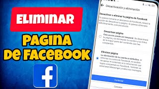 Cómo Eliminar una página de Facebook para siempre [upl. by Berry430]