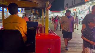 Driving the Tram Car During the Barefoot Country Music Festival in Wildwood NJ 2023 [upl. by Howlyn161]