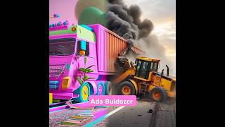 A Buldozer And Container Truckshorts viralvideos trending herichannel animasimobiltrukbuldozer [upl. by Tillman587]