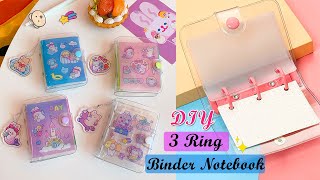 How to make 3 Ring Binder Notebook  Kawaii journal Notebook  DIY binder journal [upl. by Eduard]