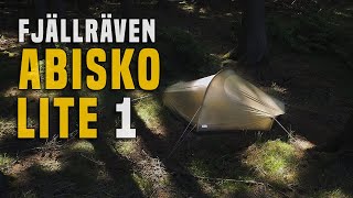 Fjällräven Abisko Lite 1P Zelt  Testbericht Gear Review [upl. by Nueormahc]