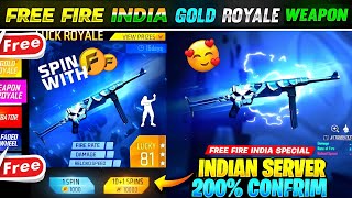 Free firr india gold royal [upl. by Ellerahc]