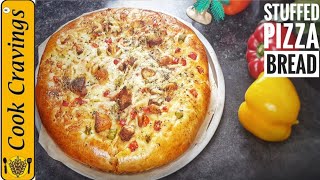 STUFFED PIZZA BREAD  A PERFECT IDEA for lunch or dinner  Presented by Cook Cravings [upl. by Ajup]