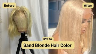 How To Achieve The Perfect AshSand Blonde Hair Color  Mazic Beauty [upl. by Dhiman]