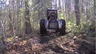 John Deere 540D Skidder  Logging [upl. by Ecnerual212]