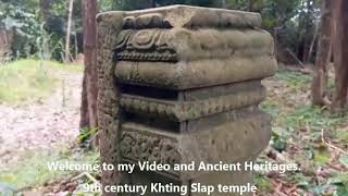 Cambodia Hindu temple  Prasat Khting Slap temple  Phnom Kulen mountain [upl. by Noerb]